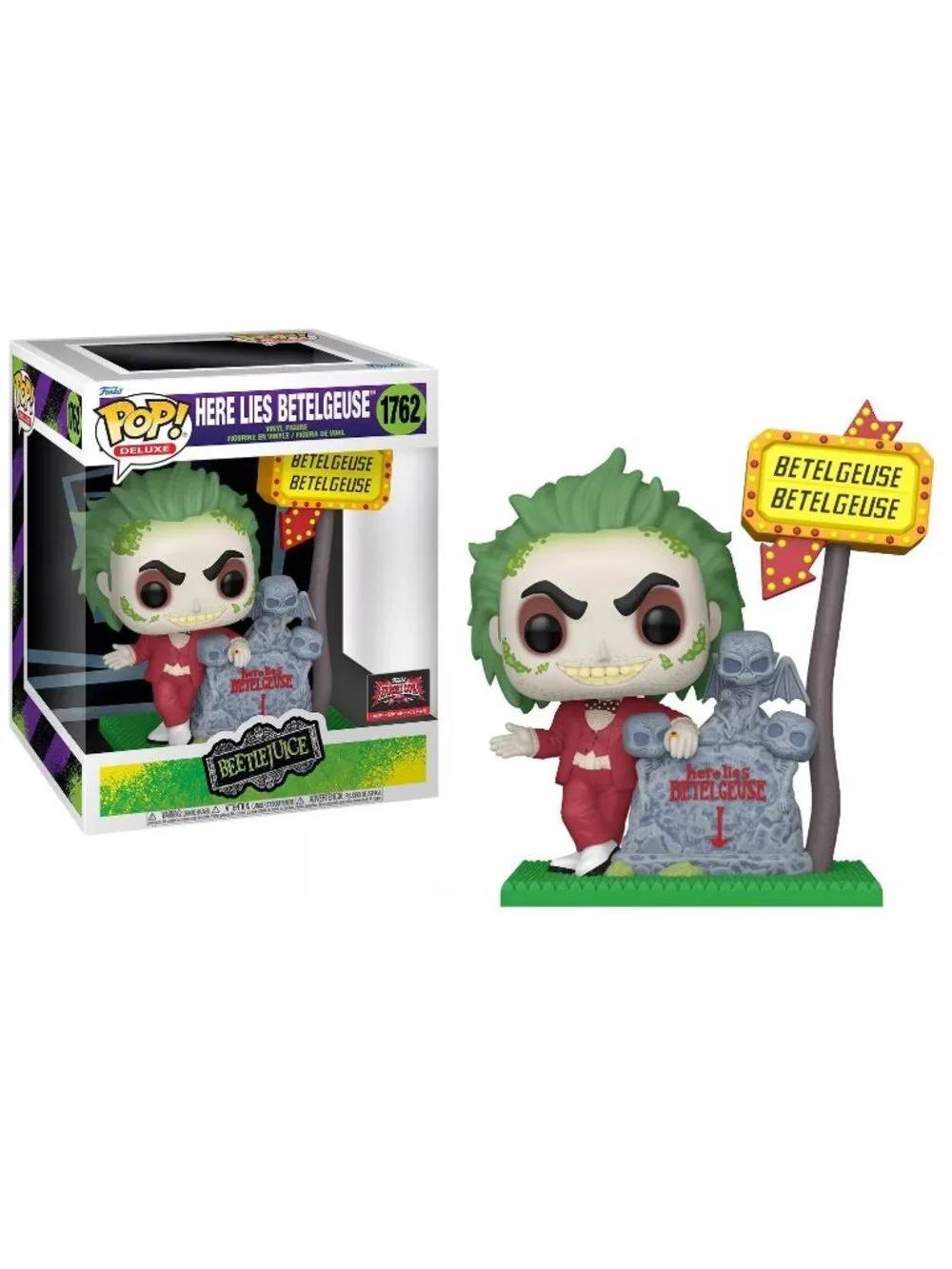 Funko Pop Deluxe Beetlejuice Here Lies Betelgeuse Large Vinyl Figure #1762 READ